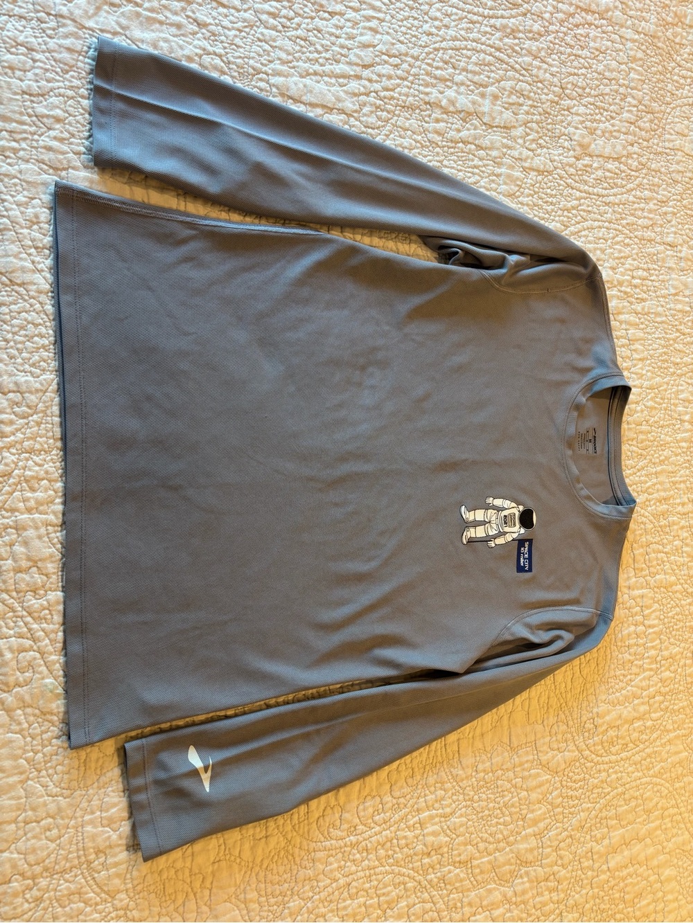 Brooks Long Sleeve Tech Shirt with Space City Graphic - Medium